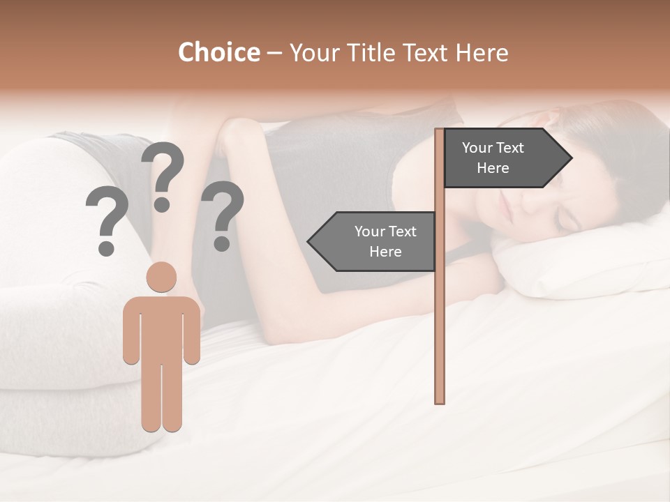 Belly White Anorexia PowerPoint Template