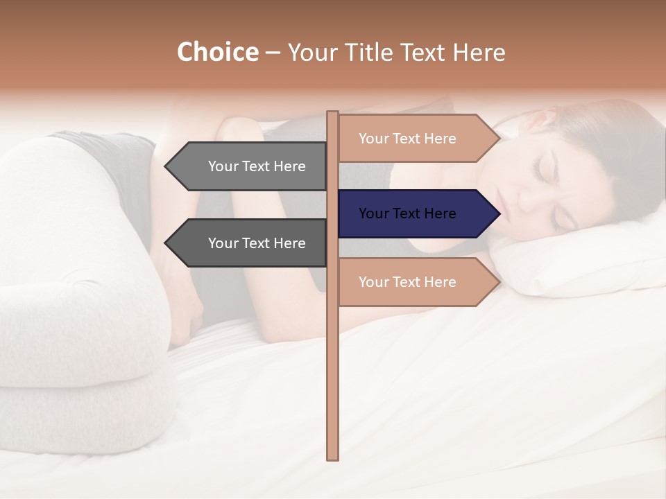 Belly White Anorexia PowerPoint Template