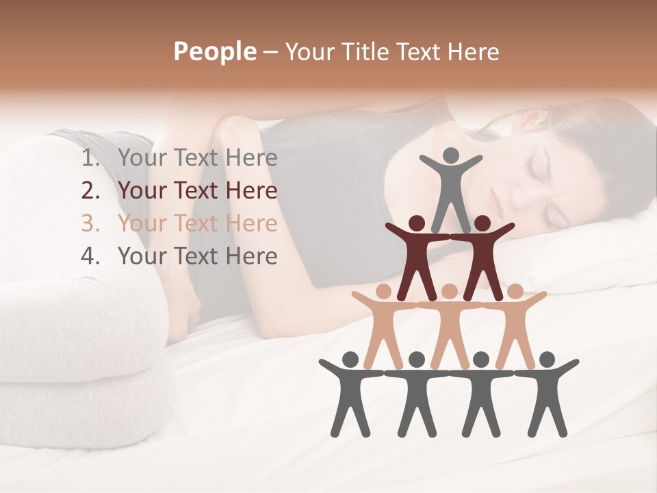 Belly White Anorexia PowerPoint Template