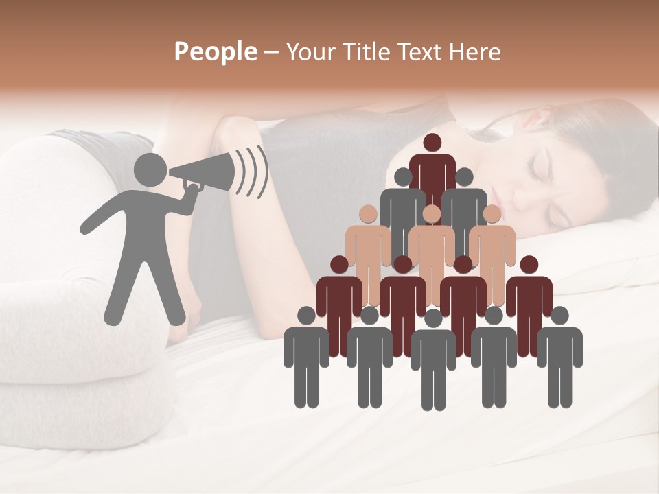 Belly White Anorexia PowerPoint Template