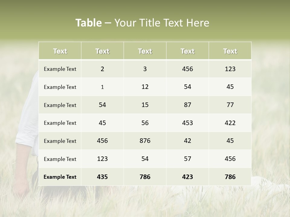 Young Concept Grass PowerPoint Template