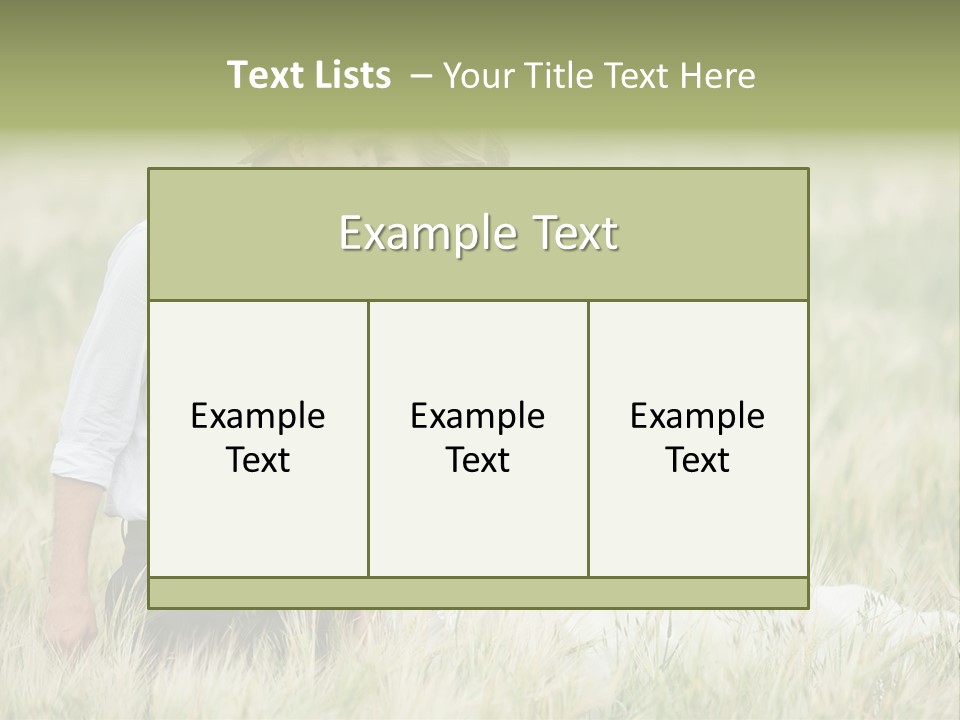 Young Concept Grass PowerPoint Template