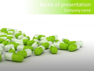 Pharmacy White Closeup PowerPoint Template