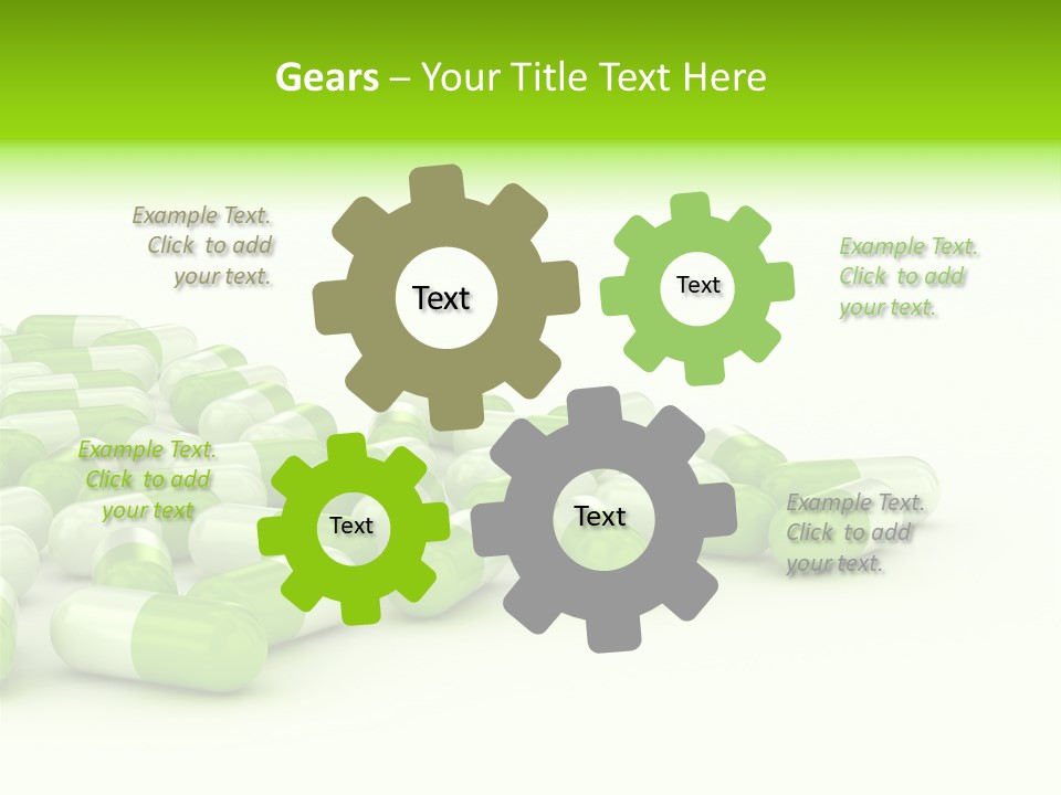 Pharmacy White Closeup PowerPoint Template