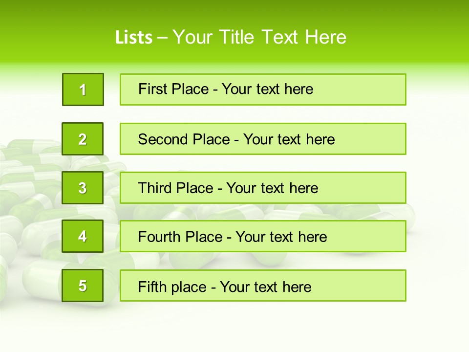 Pharmacy White Closeup PowerPoint Template