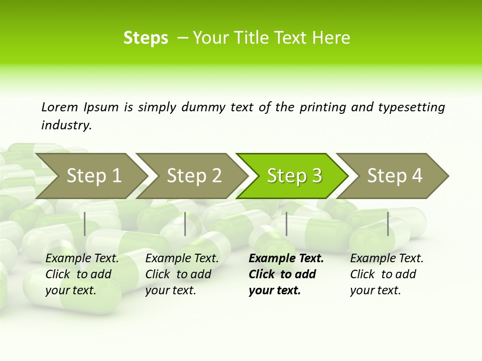 Pharmacy White Closeup PowerPoint Template