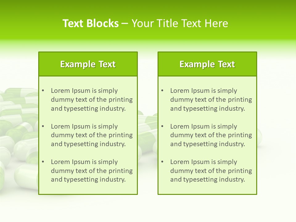 Pharmacy White Closeup PowerPoint Template