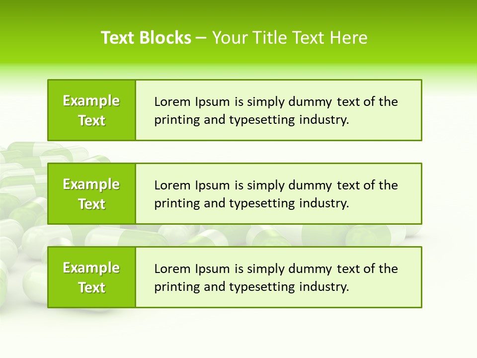 Pharmacy White Closeup PowerPoint Template