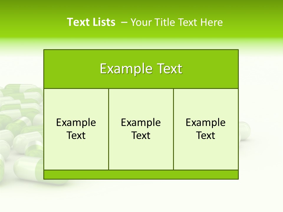Pharmacy White Closeup PowerPoint Template