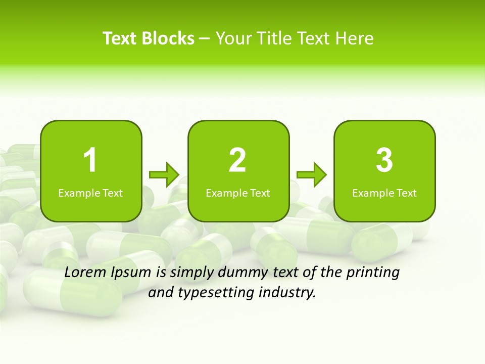 Pharmacy White Closeup PowerPoint Template