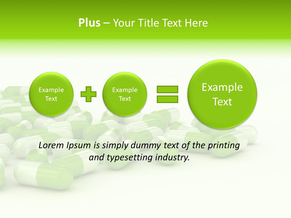 Pharmacy White Closeup PowerPoint Template