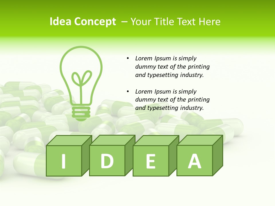 Pharmacy White Closeup PowerPoint Template