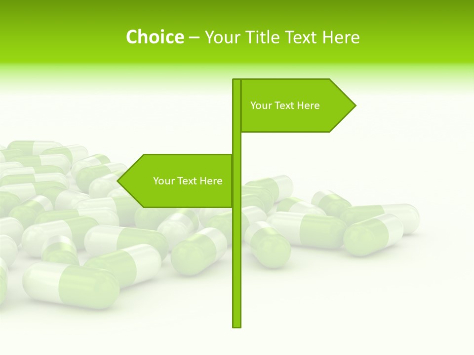 Pharmacy White Closeup PowerPoint Template