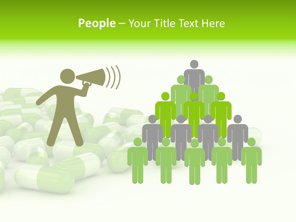 Pharmacy White Closeup PowerPoint Template