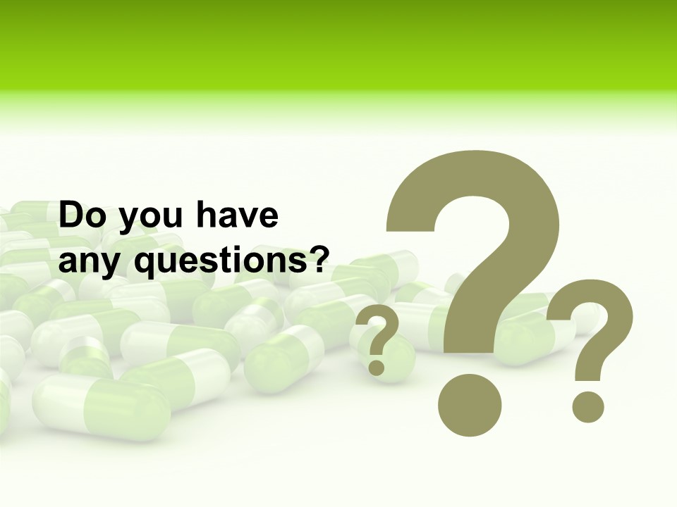 Pharmacy White Closeup PowerPoint Template