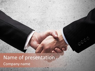 Businessman Trust Success PowerPoint Template