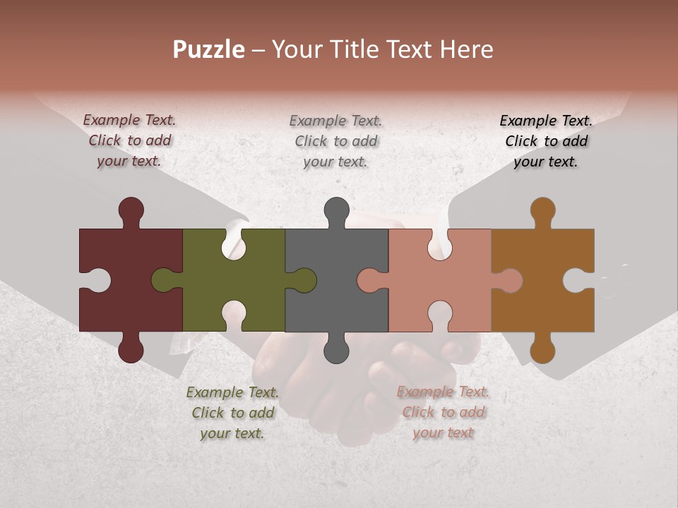 Businessman Trust Success PowerPoint Template