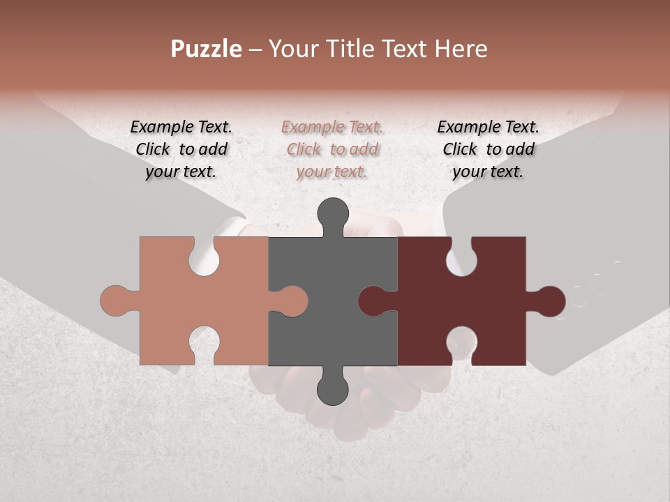 Businessman Trust Success PowerPoint Template