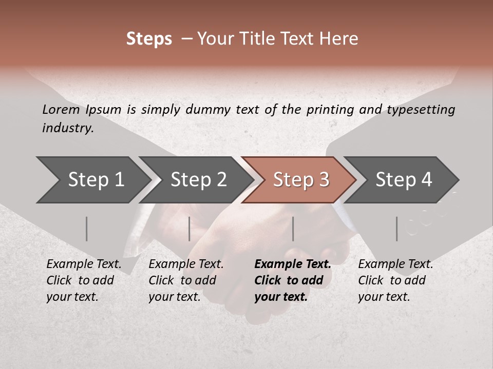 Businessman Trust Success PowerPoint Template