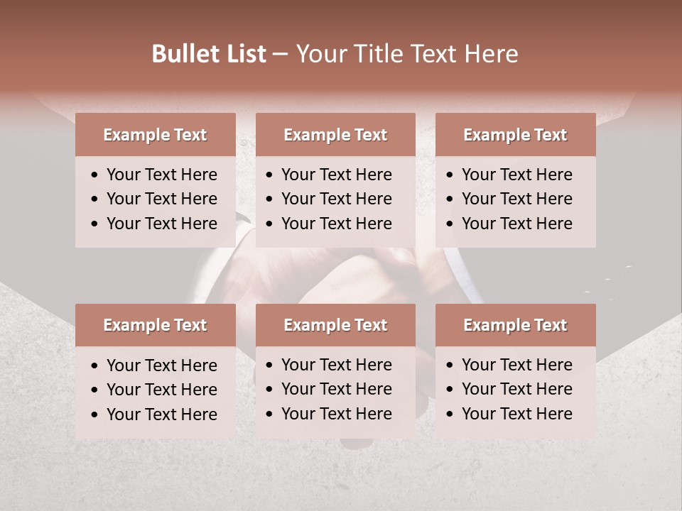 Businessman Trust Success PowerPoint Template