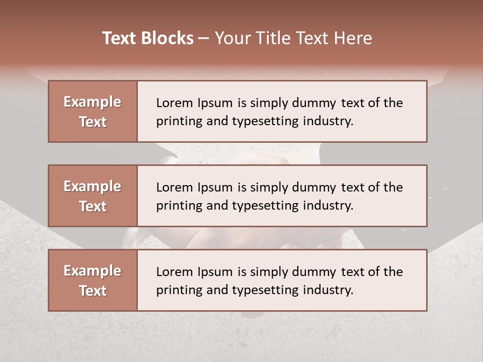 Businessman Trust Success PowerPoint Template