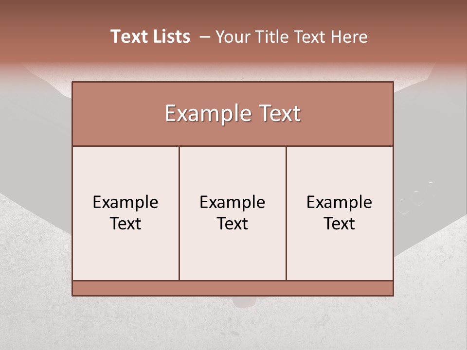 Businessman Trust Success PowerPoint Template