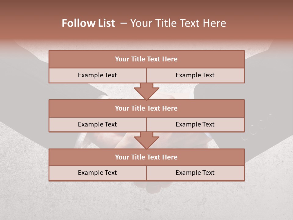 Businessman Trust Success PowerPoint Template