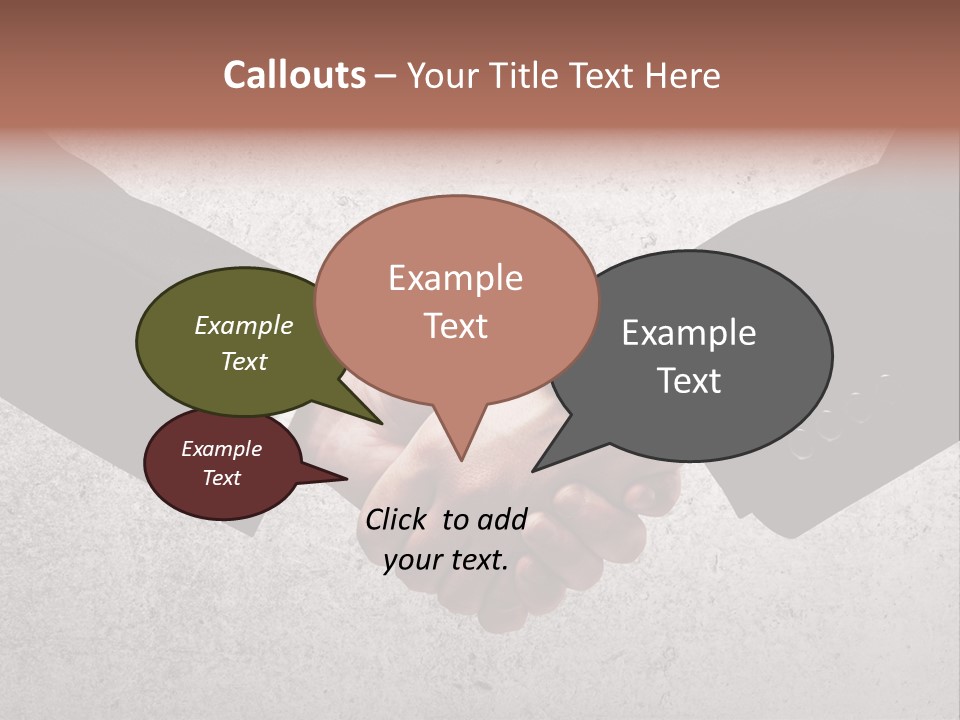 Businessman Trust Success PowerPoint Template