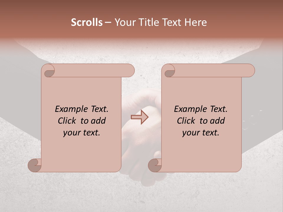 Businessman Trust Success PowerPoint Template