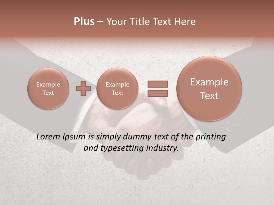 Businessman Trust Success PowerPoint Template