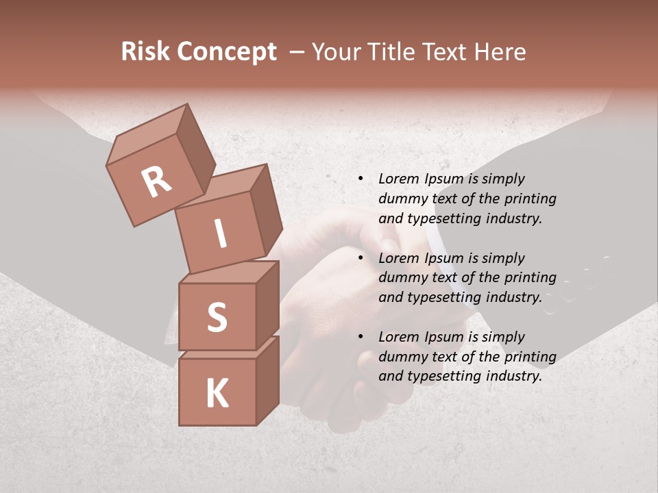 Businessman Trust Success PowerPoint Template