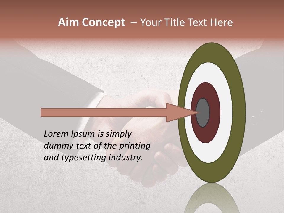 Businessman Trust Success PowerPoint Template