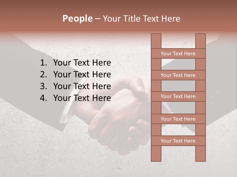 Businessman Trust Success PowerPoint Template