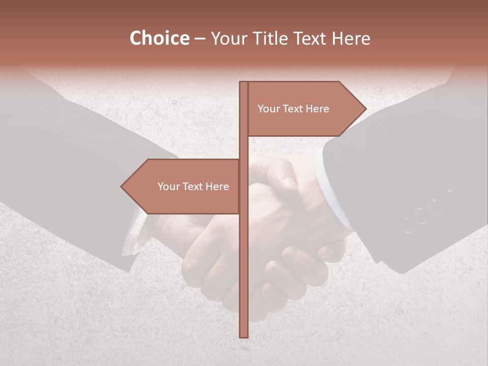 Businessman Trust Success PowerPoint Template