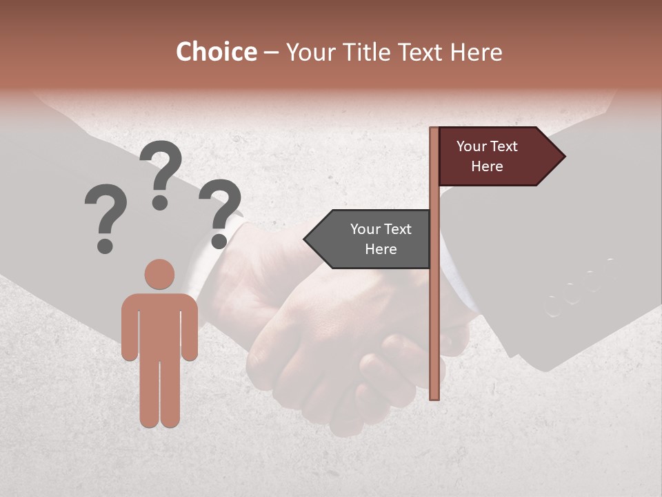 Businessman Trust Success PowerPoint Template