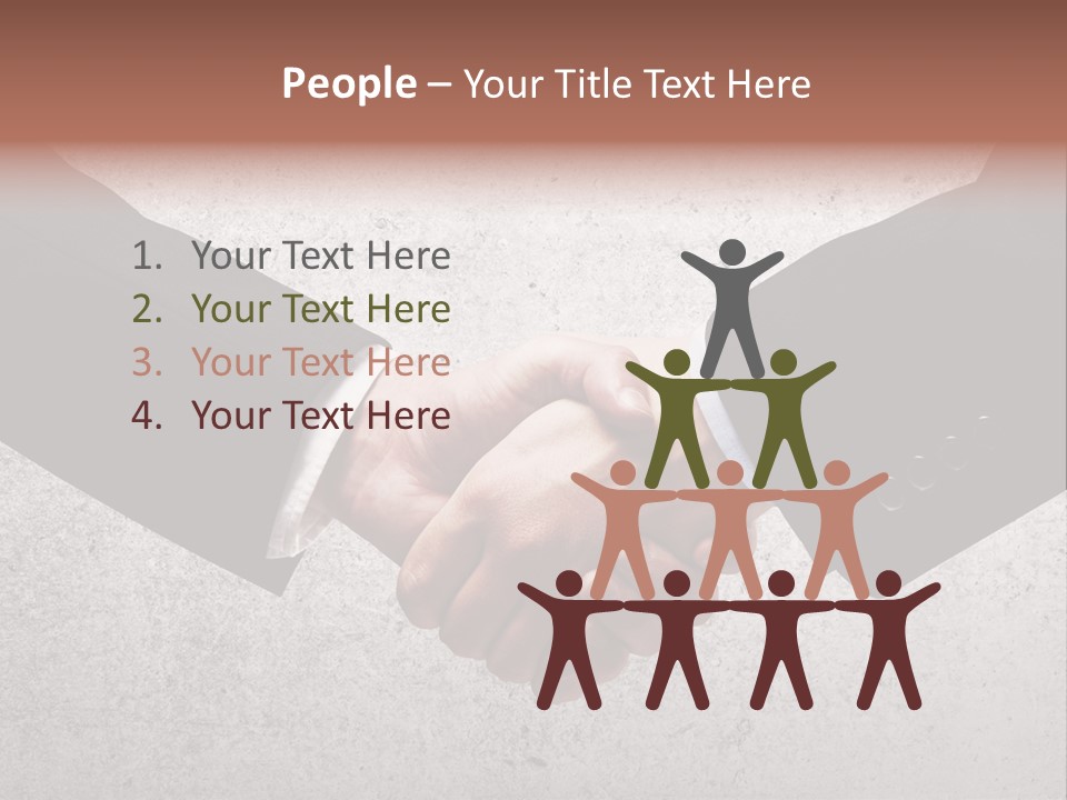 Businessman Trust Success PowerPoint Template