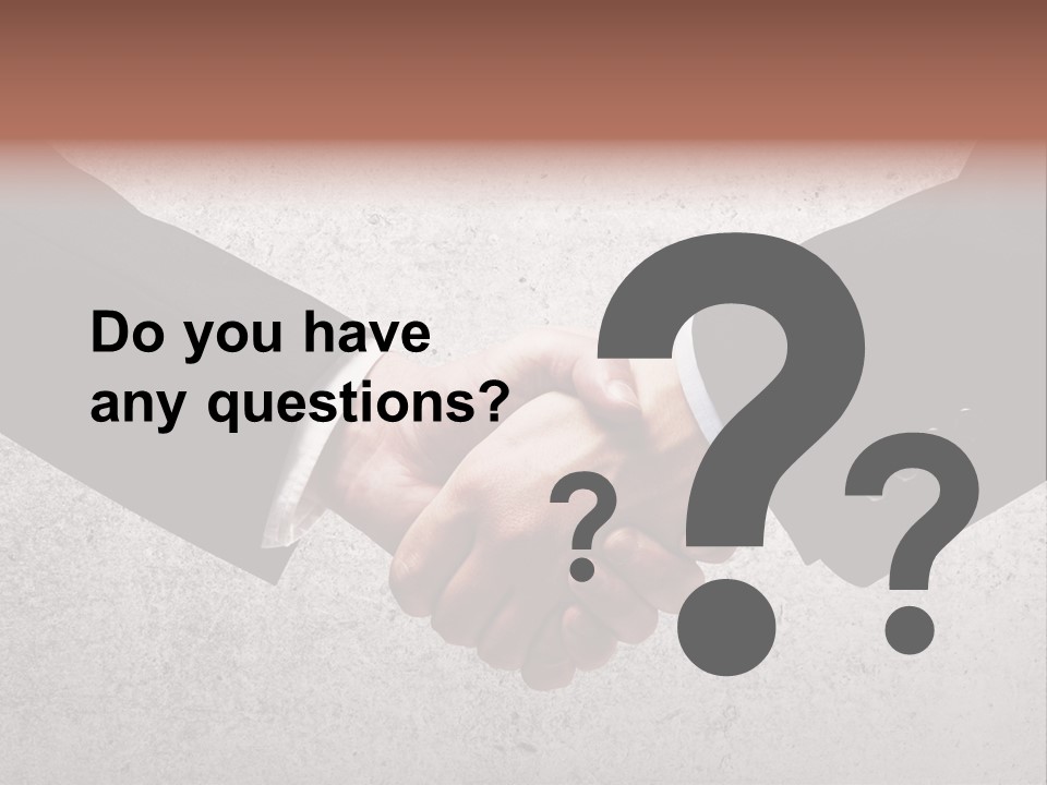 Businessman Trust Success PowerPoint Template