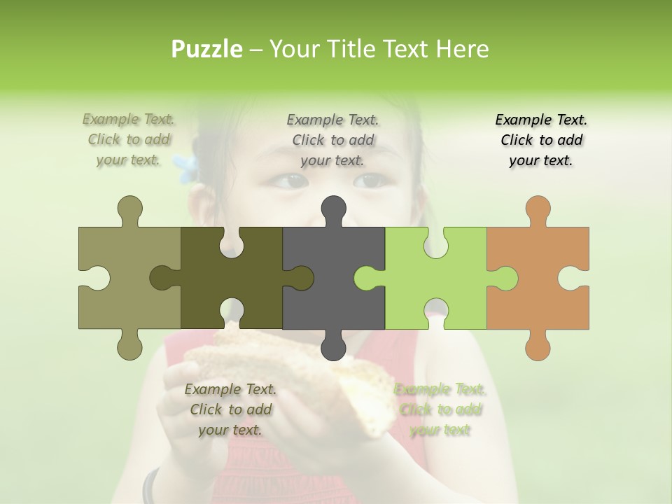 Leisure Daughter Lunch PowerPoint Template