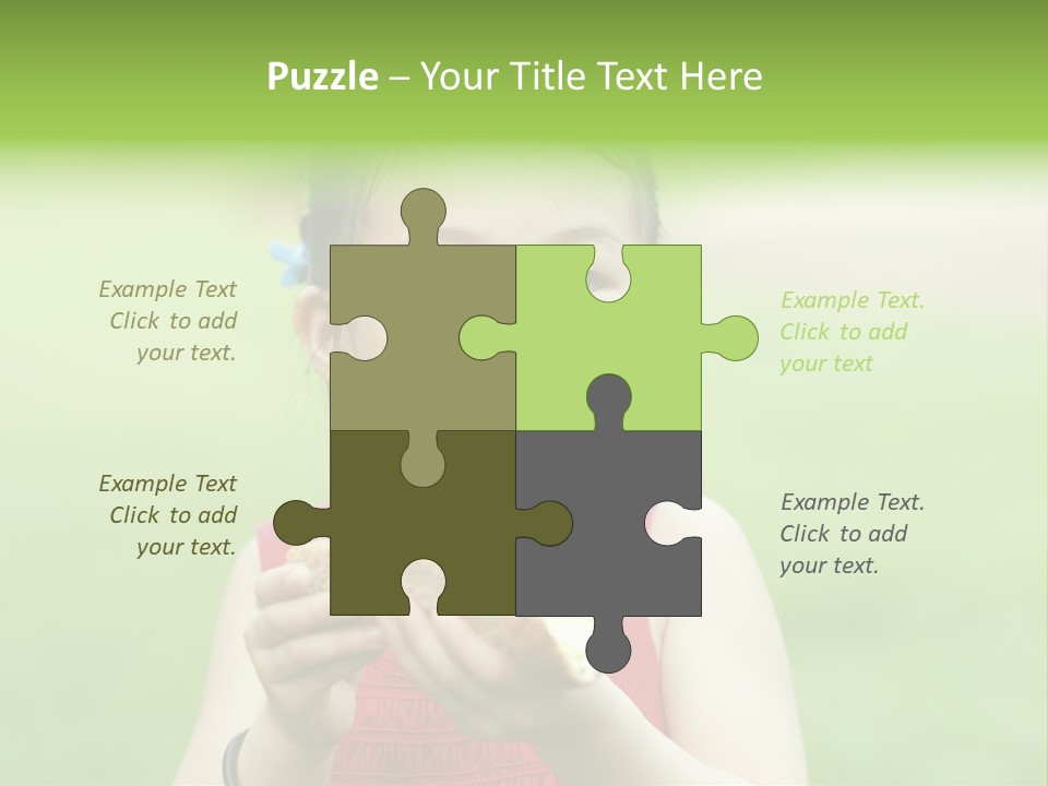 Leisure Daughter Lunch PowerPoint Template