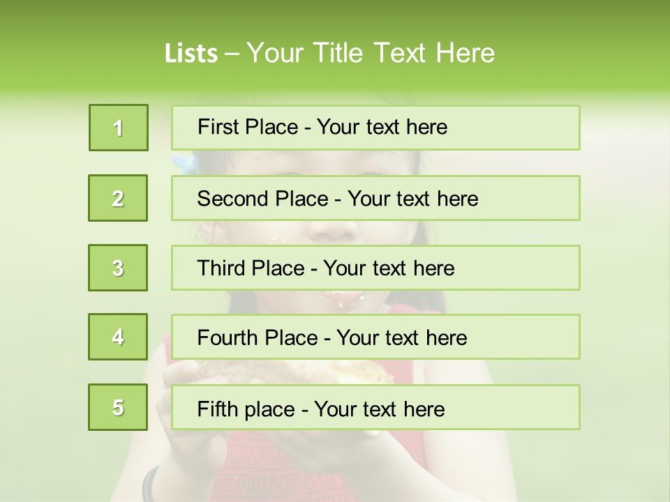 Leisure Daughter Lunch PowerPoint Template