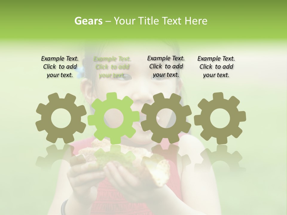 Leisure Daughter Lunch PowerPoint Template