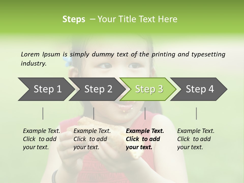 Leisure Daughter Lunch PowerPoint Template