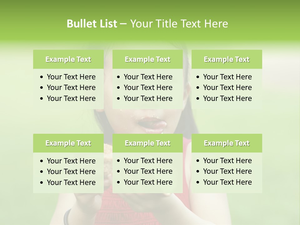 Leisure Daughter Lunch PowerPoint Template