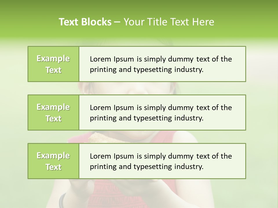 Leisure Daughter Lunch PowerPoint Template