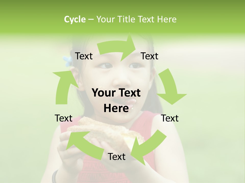 Leisure Daughter Lunch PowerPoint Template