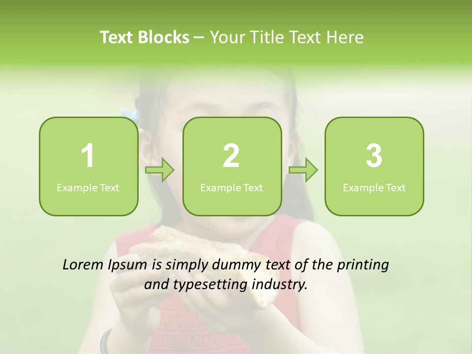 Leisure Daughter Lunch PowerPoint Template