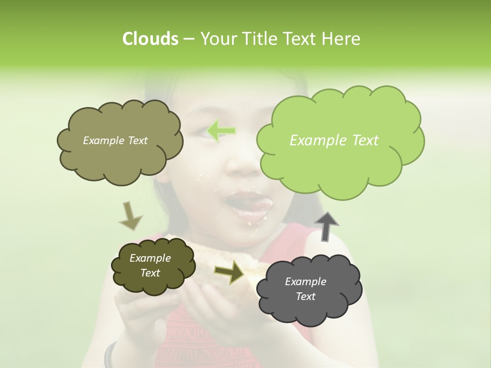 Leisure Daughter Lunch PowerPoint Template