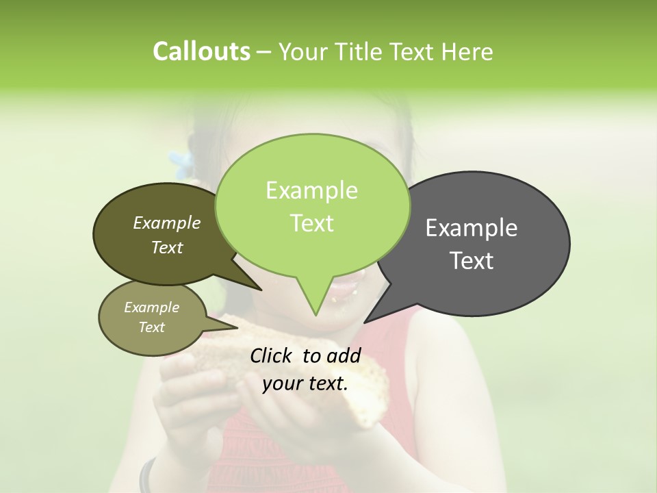 Leisure Daughter Lunch PowerPoint Template