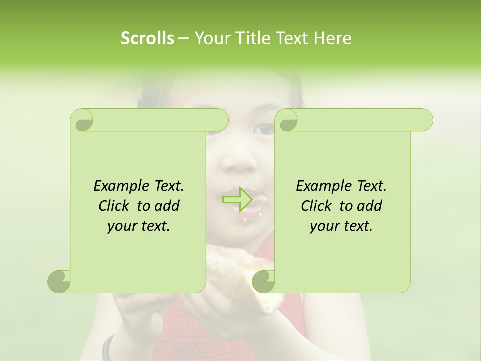 Leisure Daughter Lunch PowerPoint Template