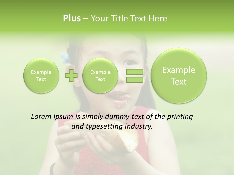 Leisure Daughter Lunch PowerPoint Template